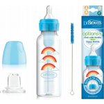 Dr.Browns láhev antikolik Options úzká 2v1 s náustkem plast modrá SB8192 270ml – Zboží Mobilmania