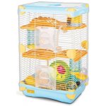 HAPPET Klec pro HLODAVCE Křečka GREMI 28 x 21 x 43 cm Modrá – Zboží Dáma
