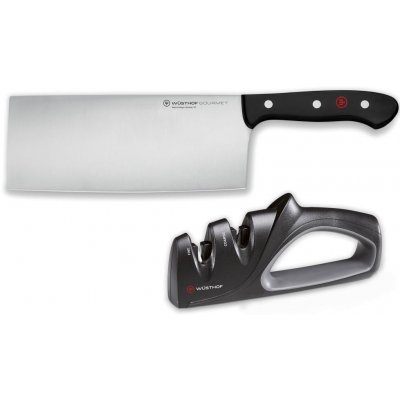 Wüsthof Sada Čínský kuchařský nůž GOURMET 18 cm + Brousek 9282 1125060204