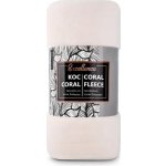 CARBOTEX Supersoft fleecová deka CORAL béžová – Sleviste.cz