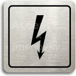 ACCEPT Piktogram elektrické zařízení - stříbrná tabulka - černý tisk – Hledejceny.cz