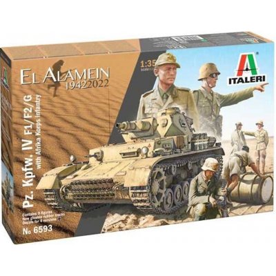 Italeri Pz. IV F1:F2/G with Afrika Korps Model Kit tank 6593 1:35 – Zbozi.Blesk.cz