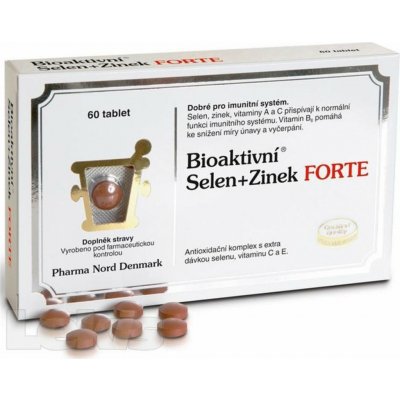 PharmaNord Bioaktivní Selen + Zinek Forte 60 tablet – Hledejceny.cz