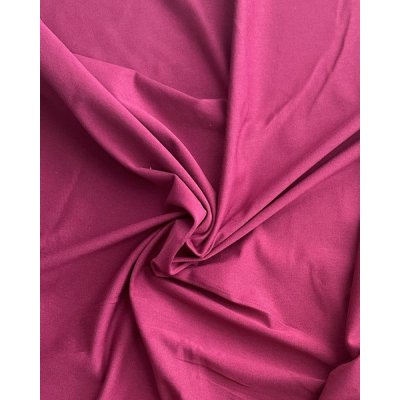 Zbytek metráže: Bavlněný úplet s elastanem, 185gr/m2, cyklámen 2,3 m – Hledejceny.cz