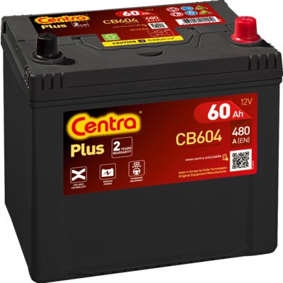 Centra Plus 12V 60Ah 480A CB604