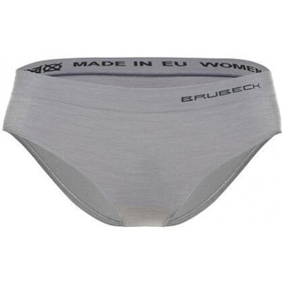 Brubeck Seamless Comfort Wool Bikini Briefs for Ladies ash grey