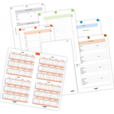 Sada formulářů Týdenní plánování A6 2026 – Zboží Živě