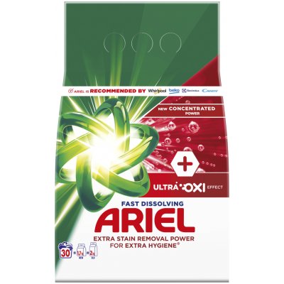 Ariel +Ultra Oxi Effect Prací prášek 30 PD 1,65 kg – Zbozi.Blesk.cz