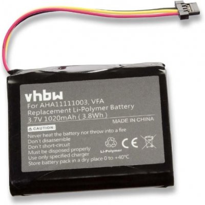 VHBW Baterie pro TomTom Start 60, 1020 mAh - neoriginální