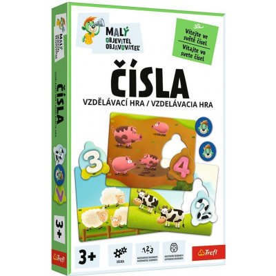 TREFL Malý objevitel Čísla vzdělávací společenská hra v krabici 19x29x4cm – Zboží Živě