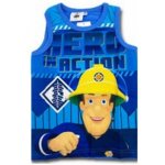 Setino chlapecké bavlněné tričko bez rukávů tílko Požárník Sam modré – Zboží Dáma