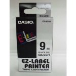 CASIO originální páska do tiskárny štítků, CASIO XR-9SR1, černý tisk/stříbrný podklad, ne (XR-9SR1) – Hledejceny.cz