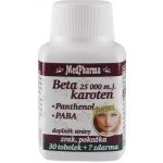 MedPharma Beta karoten 25 000 m.j. Pant. + Paba 37 kapslí – Sleviste.cz