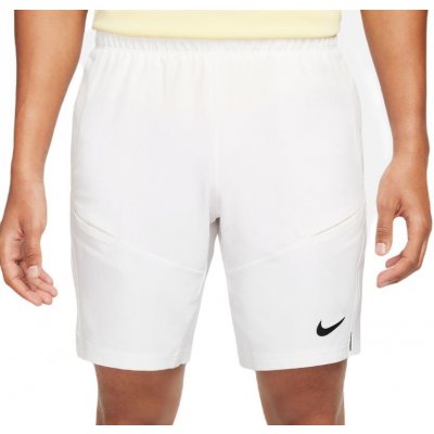 Nike Court Dri-Fit Advantage 9" Tennis Short white/white/black – Zboží Mobilmania