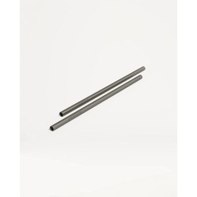 Waterdrop Nerezová brčka Udržitelné slámky z nerezové ocele antracitová matná 2 ks – Zboží Mobilmania