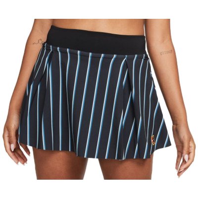 Nike Dri-Fit Club Skirt Regular Stripe Tennis Heritage W black – Zboží Mobilmania