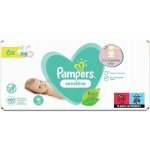 Pampers Sensitive Dětské vlhčené ubrousky 6 x 80 ks – Hledejceny.cz