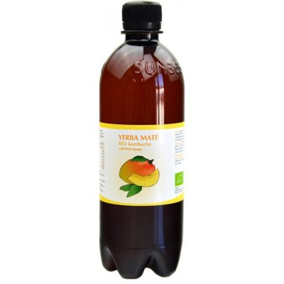 Stevikom Kombucha yerba maté mango bio 0,5 l