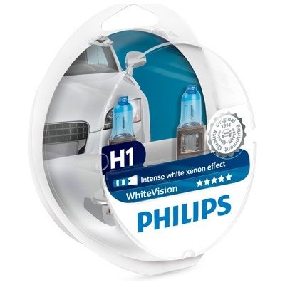 Philips White 12258WHVSM H1 P14,5s 12V 55W 2 ks