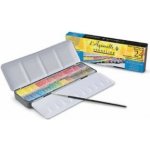 Sennelier sada akvarelových barev v plech. krabičce, 24 půlpánviček – Zboží Dáma