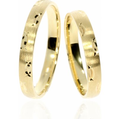 Zlatnictví Helios Zlaté snubní prsteny C 1014 – Zboží Mobilmania