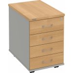 Hobis K 34 C P 4 zásuvky podél 60 cm dub šedá – Hledejceny.cz
