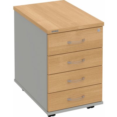 Hobis K 34 C P 4 zásuvky podél 60 cm dub šedá – Hledejceny.cz