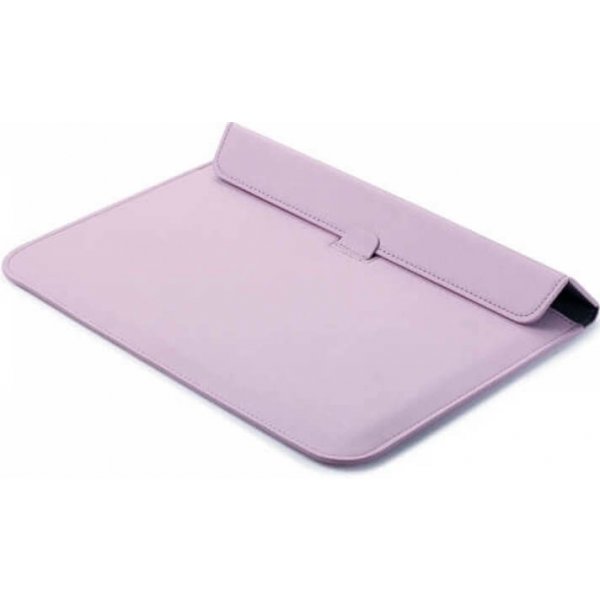 brašna či batoh pro notebook SES 2v1 Pouzdro s magnetem a stojánkem z ekokůže pro Apple MacBook Air 15,3" (2023, M2) - světle růžové 12858