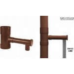Bradas Sběrač dešťové vody s ventilem 80 mm hnědý – HobbyKompas.cz