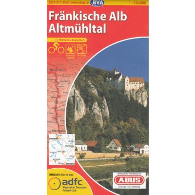 cyklomapa Frankische Alb Altmuhltal 1:150 t.