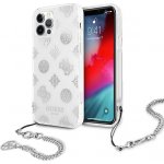 Pouzdro Guess iPhone 12 Pro Max Peony Chain Collection stříbrné – Hledejceny.cz