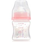 BabyOno Antikoliková lahvička se širokým hrdlem růžová 120ml – Zboží Dáma