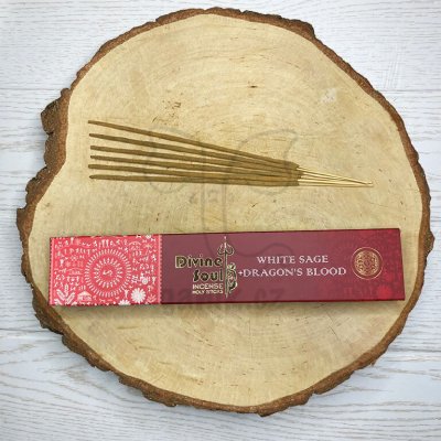 Divine Premium Vonné tyčinky White Sage + Dragon's Blood 16 g – Hledejceny.cz