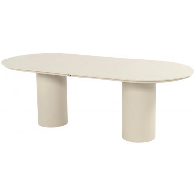 Hartman Valencia zahradní jídelní stůl s keramickou oválnou deskou 220x100cm beige – Hledejceny.cz