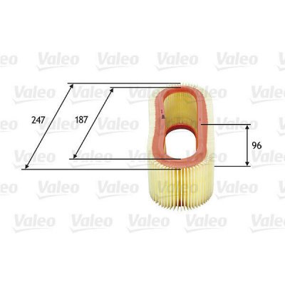 Vzduchový filtr VALEO 585643 – Hledejceny.cz