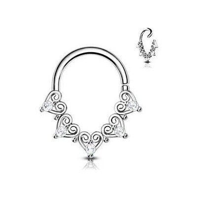 Šperky4U Helix cartilage tragus piercing 1,0 x 8 mm NS0046ST-1008 – Hledejceny.cz