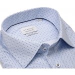 Eterna Comfort Fit saténová košile s drobnými modrými objekty extra prodloužený rukáv – Hledejceny.cz