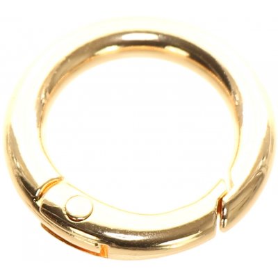 Kroužek karabina 23mm zlatý – Zboží Dáma