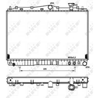 Chladič, chlazení motoru NRF 53259 53259 – Hledejceny.cz