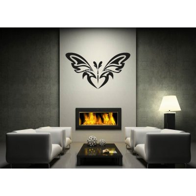 Weblux vzor s27963676 Šablona na zeď - abstract tattoo - a magic butterfly motýl hmyz blatník (auta), rozměry 170 x 100 cm – Zboží Mobilmania
