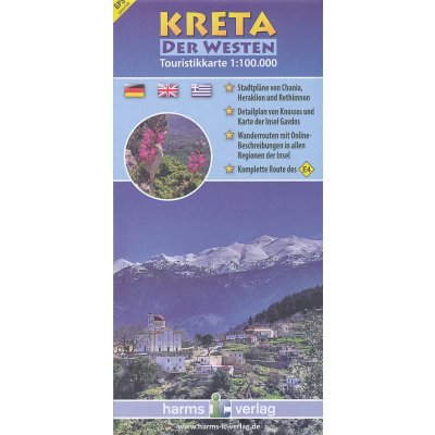 mapa Crete-west Kréta 1:100 t.