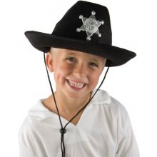 PTIT CLOWN kovbojský klobouk šerif černý