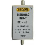 TEROZ Anténní zesilovač 496X, UHF K21 až 48, filtr 5G, LTE, GSM, G14dB, F2dB, U95dBμV, F-F – Zboží Živě