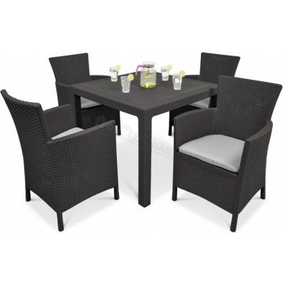 Allibert Iowa/Melody Quartet 4+1 - grafit – Hledejceny.cz