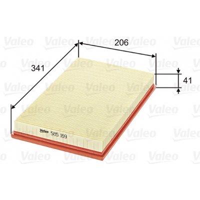 Vzduchový filtr VALEO 585169 – Hledejceny.cz