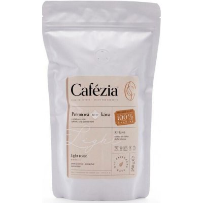 Cafézia Light Roast Bio zrnková 250 g – Hledejceny.cz