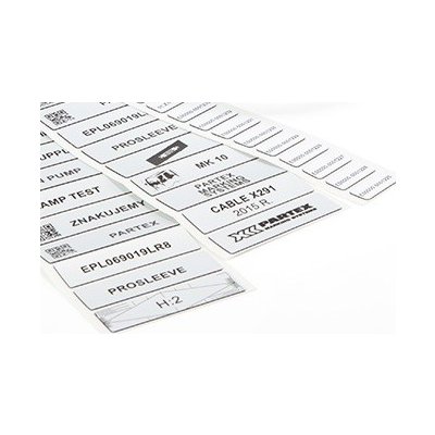 Partex EPL027125LR9C 27x12,5mm, bílá, 2000ks, EPL panelový štítek – Zboží Živě