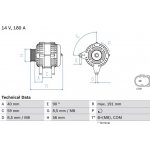 BOSCH 0 986 081 890 generátor (0986081890)