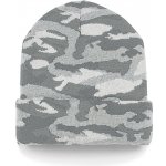 Beechfield zimní maskáčová čepice Camo Cuffed beanie camoflage gray – Hledejceny.cz