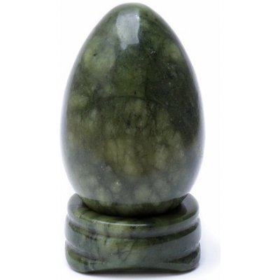 Nefertitis Jadeit vajíčko s podstavcem bytová dekorace NF18683 - cca 5,5 cm – Zbozi.Blesk.cz